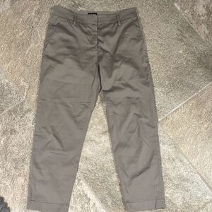 Giorgio Armani Made In Italy Khaki Chinos Stitch Details